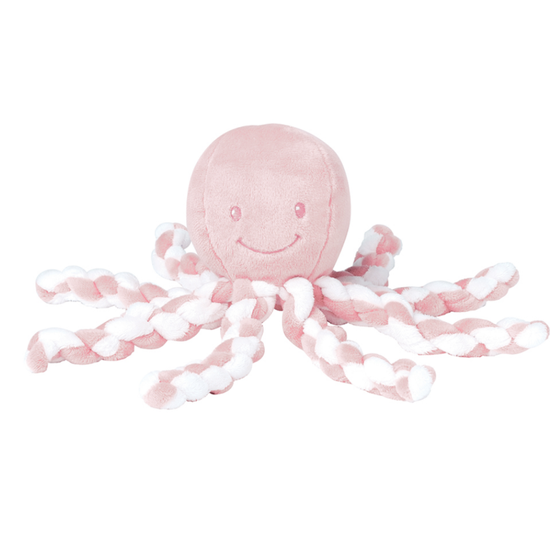  octopus pieuvre rose pâle 20 cm 